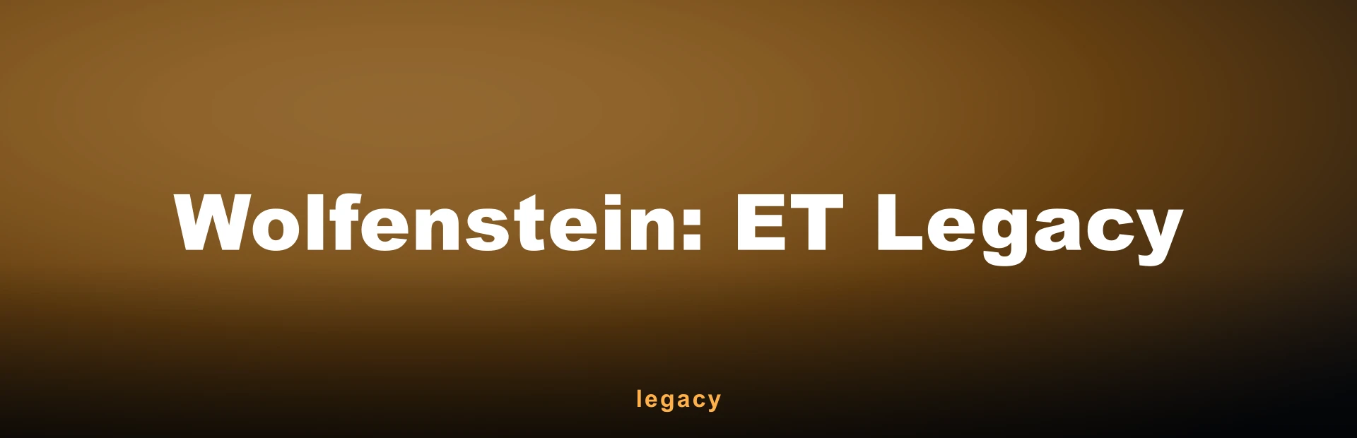 Wolfenstein: ET Legacy