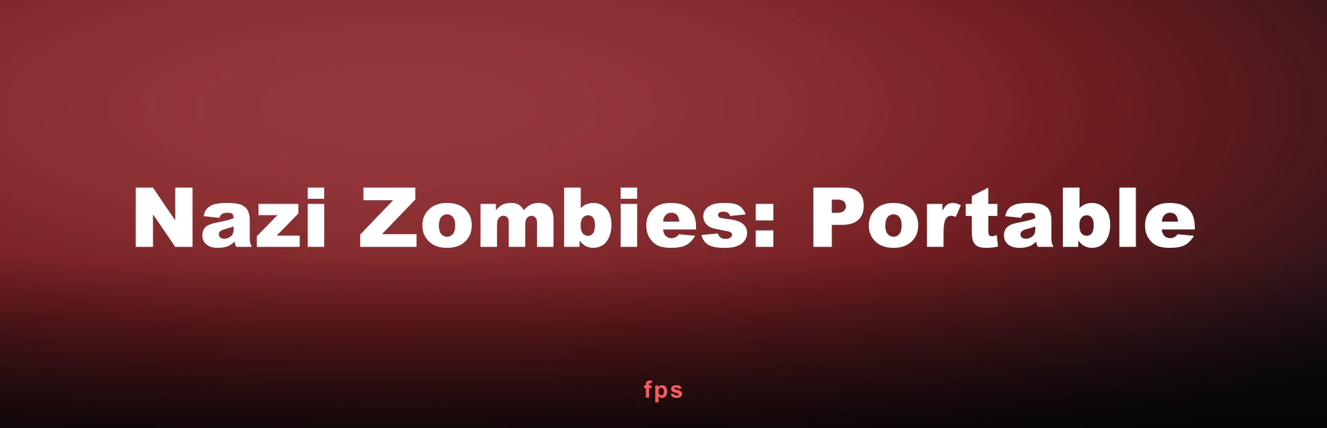 Nazi Zombies: Portable
